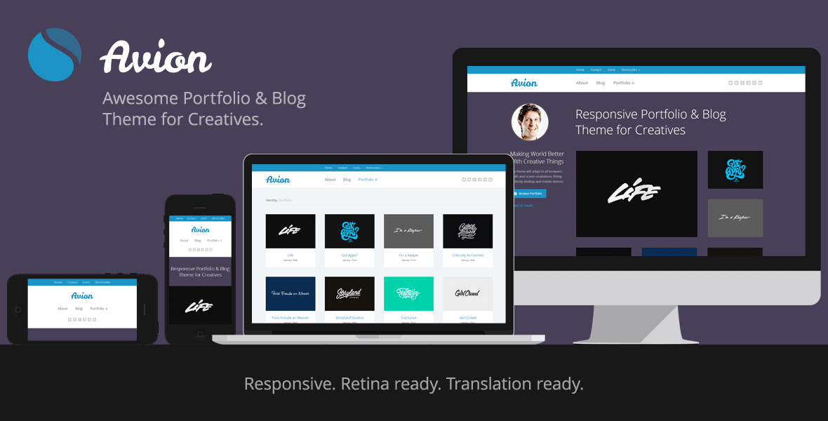 Avion: Awesome Portfolio Theme for Creatives